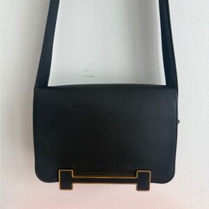 Hermes Geta Black with Gold Hardware